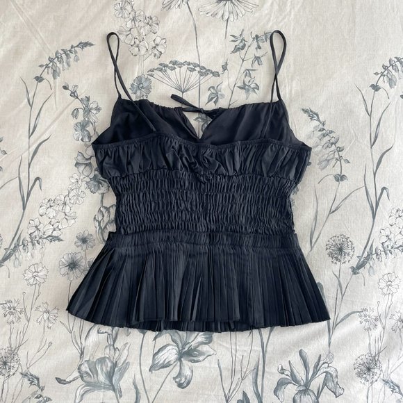 Peplum Adjustable Spaghetti Strap Top | Amy Lynn London - Picture 3 of 5